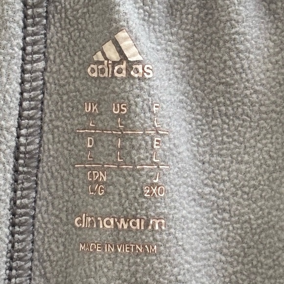 Adidas Gray Sweatpants with Elastic Waistband and Mélange Texture - Picture 7 of 11